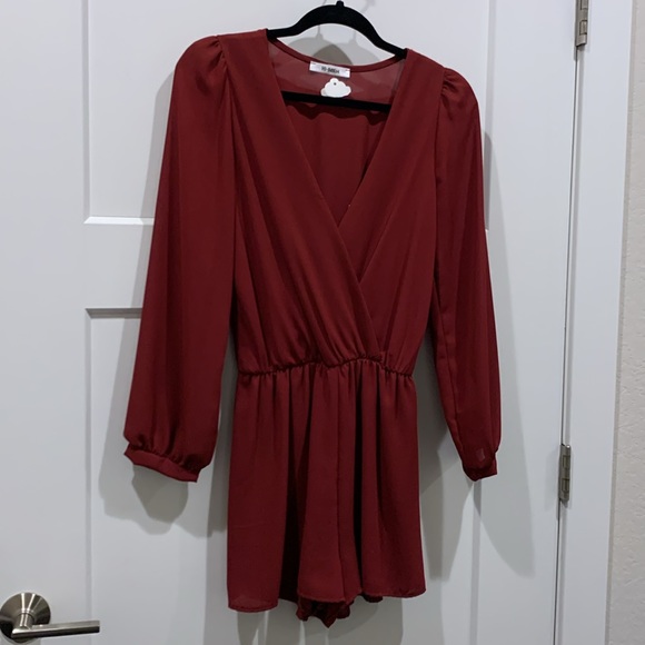 NWT HI-BEAM Burgundy Romper Small - Picture 5 of 14